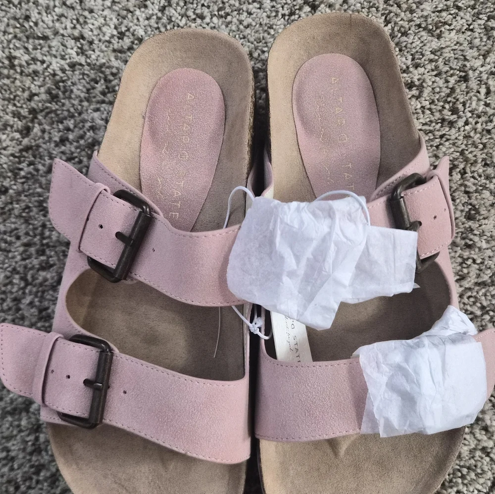 Altar'd State Serenna Platform Pink Sandals, 8 - Picture 3 of 5